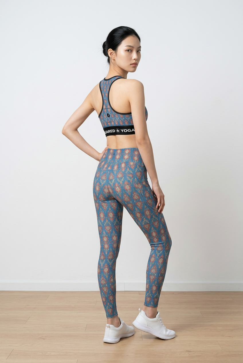 Jaipur Love iSquared Pocket Leggings with high-rise waistband, 4-way stretch fabric, and two side pockets