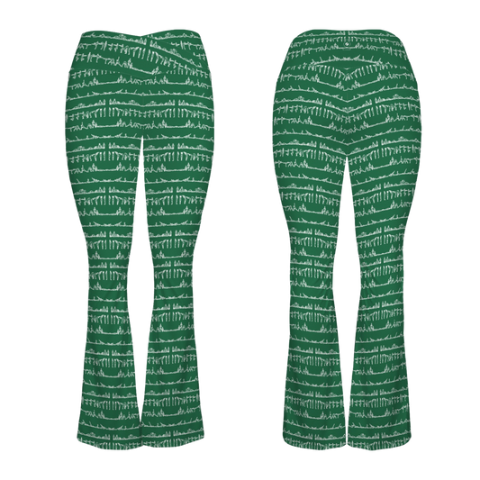 Bikram Ember - Cross Waisted Flair Leggings