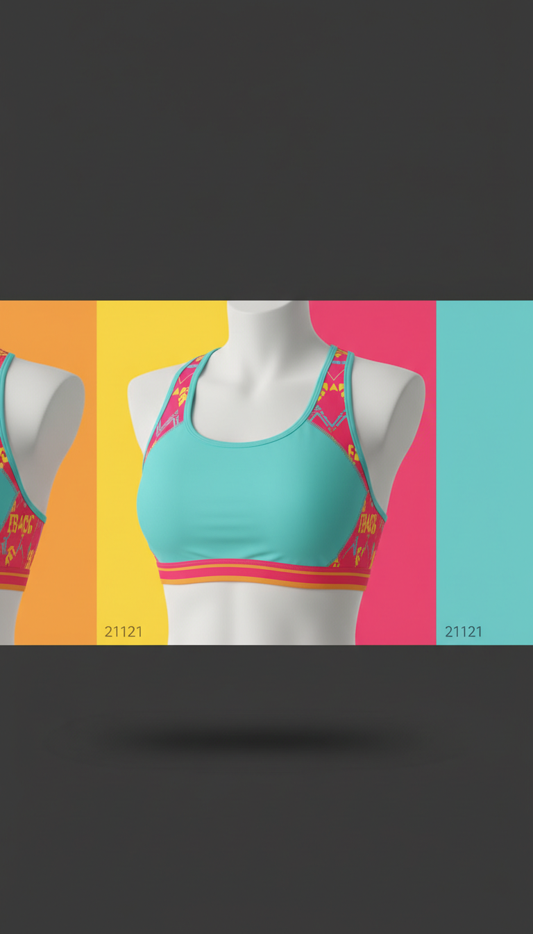 Aqua Pop Sports Bra