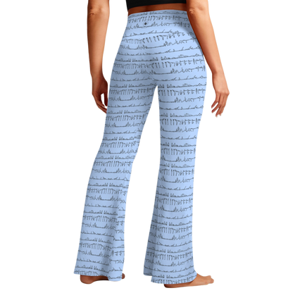 Bikram Pastel - Cross Waisted Flair Leggings