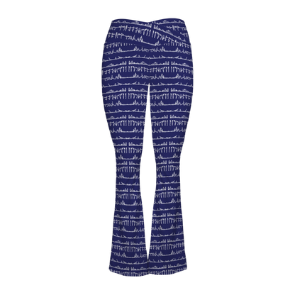 Bikram Ember - Cross Waisted Flair Leggings