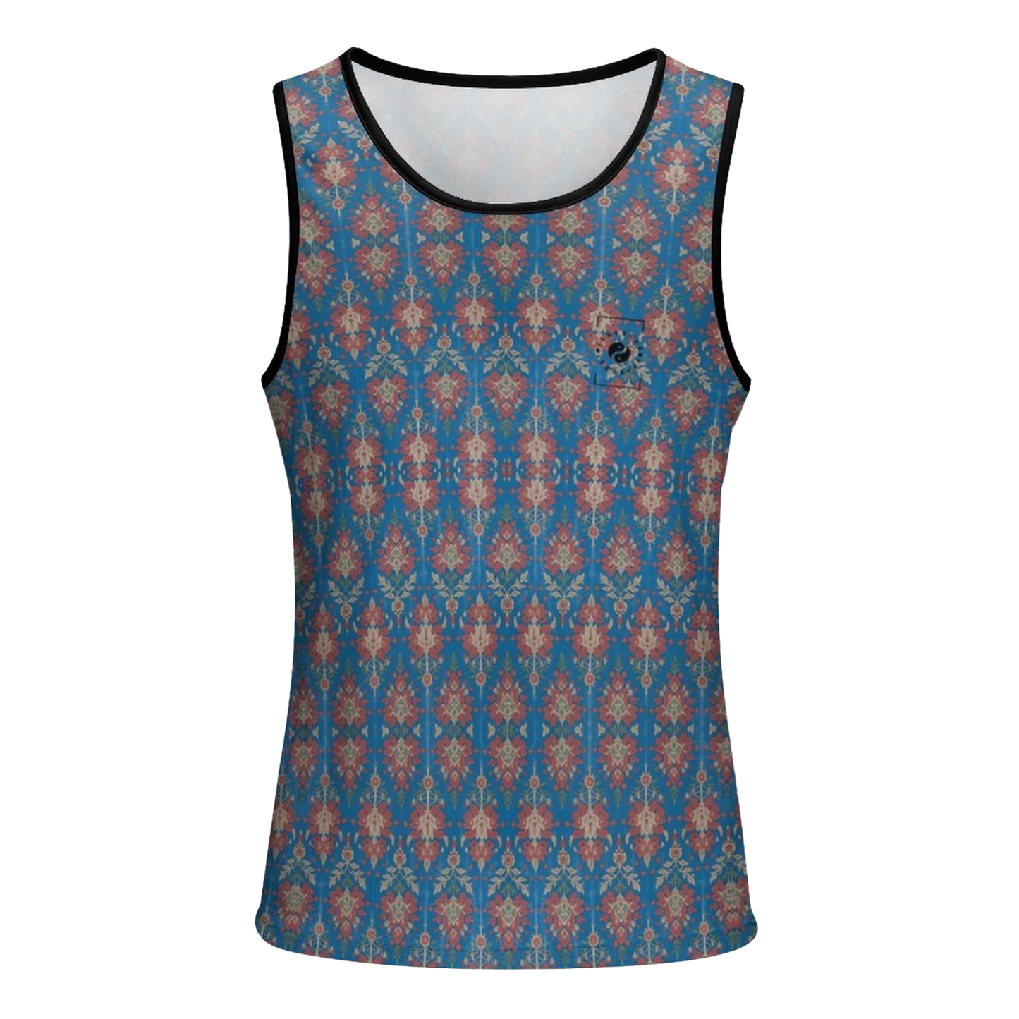 Jaipur Love iSquared Tank Top, sleeveless stretch top in printed Rajasthan-inspired patterns for workouts and layering