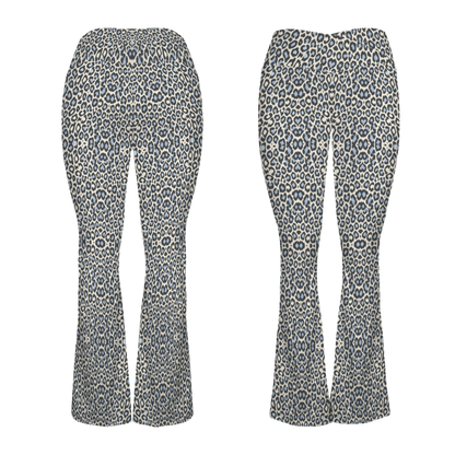 Wild Leopards - Cross Waisted Flair Leggings
