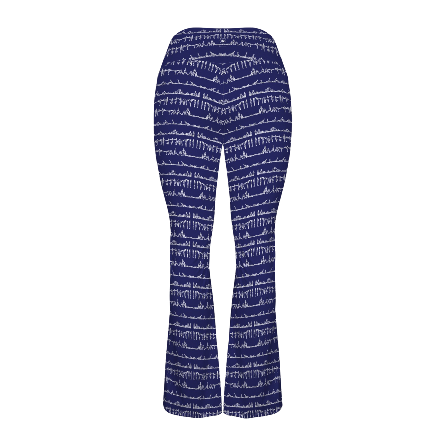 Bikram Ember - Cross Waisted Flair Leggings