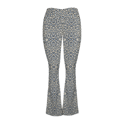 Wild Leopards - Cross Waisted Flair Leggings