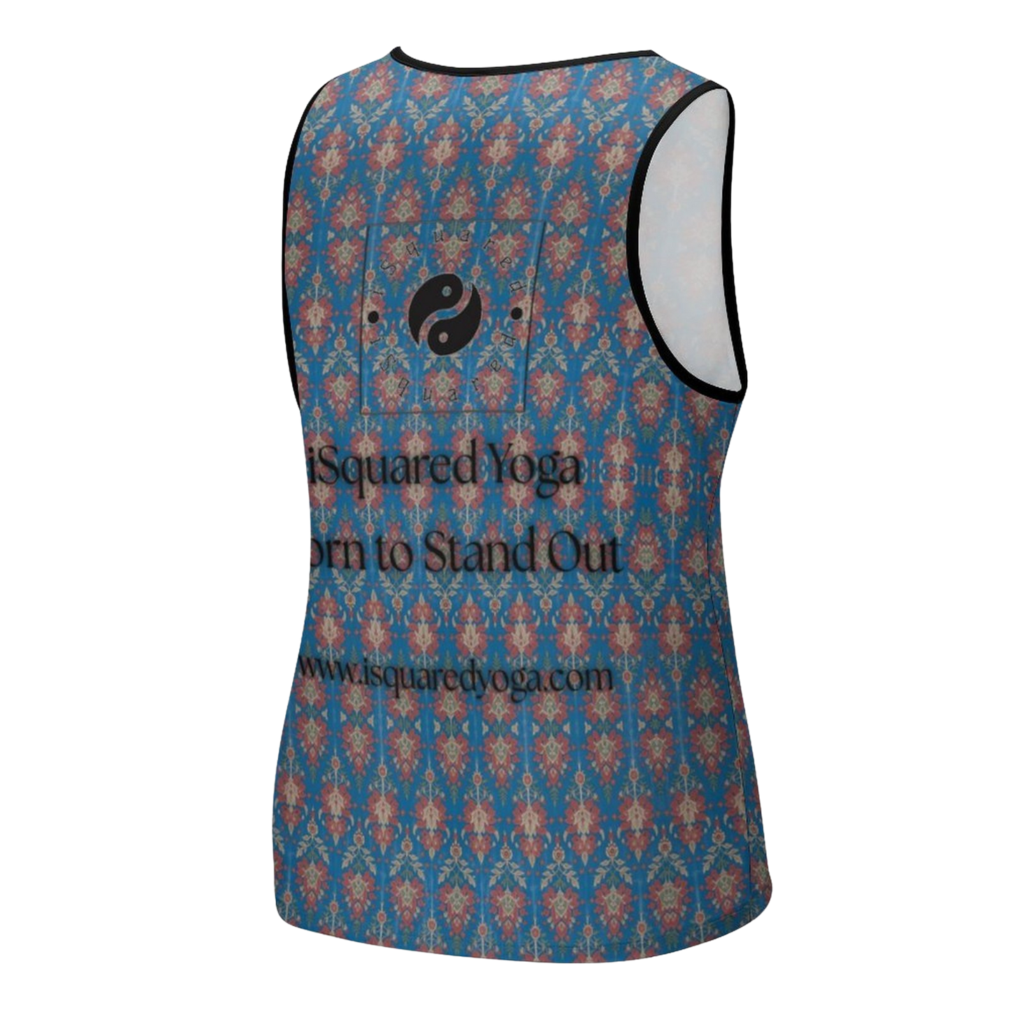 Jaipur Love iSquared Tank Top, sleeveless stretch top in printed Rajasthan-inspired patterns for workouts and layering