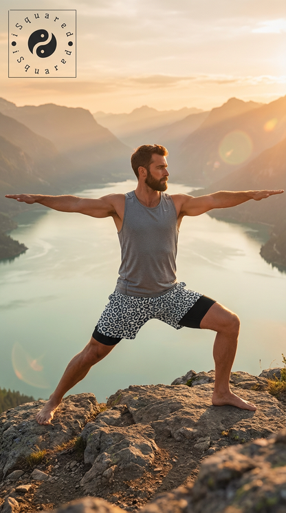 Wild Leopards - Compression Yoga Shorts