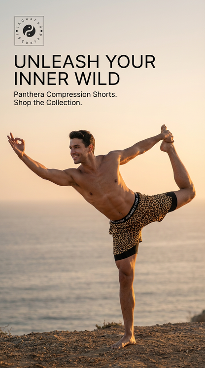Wild Leopards - Compression Yoga Shorts