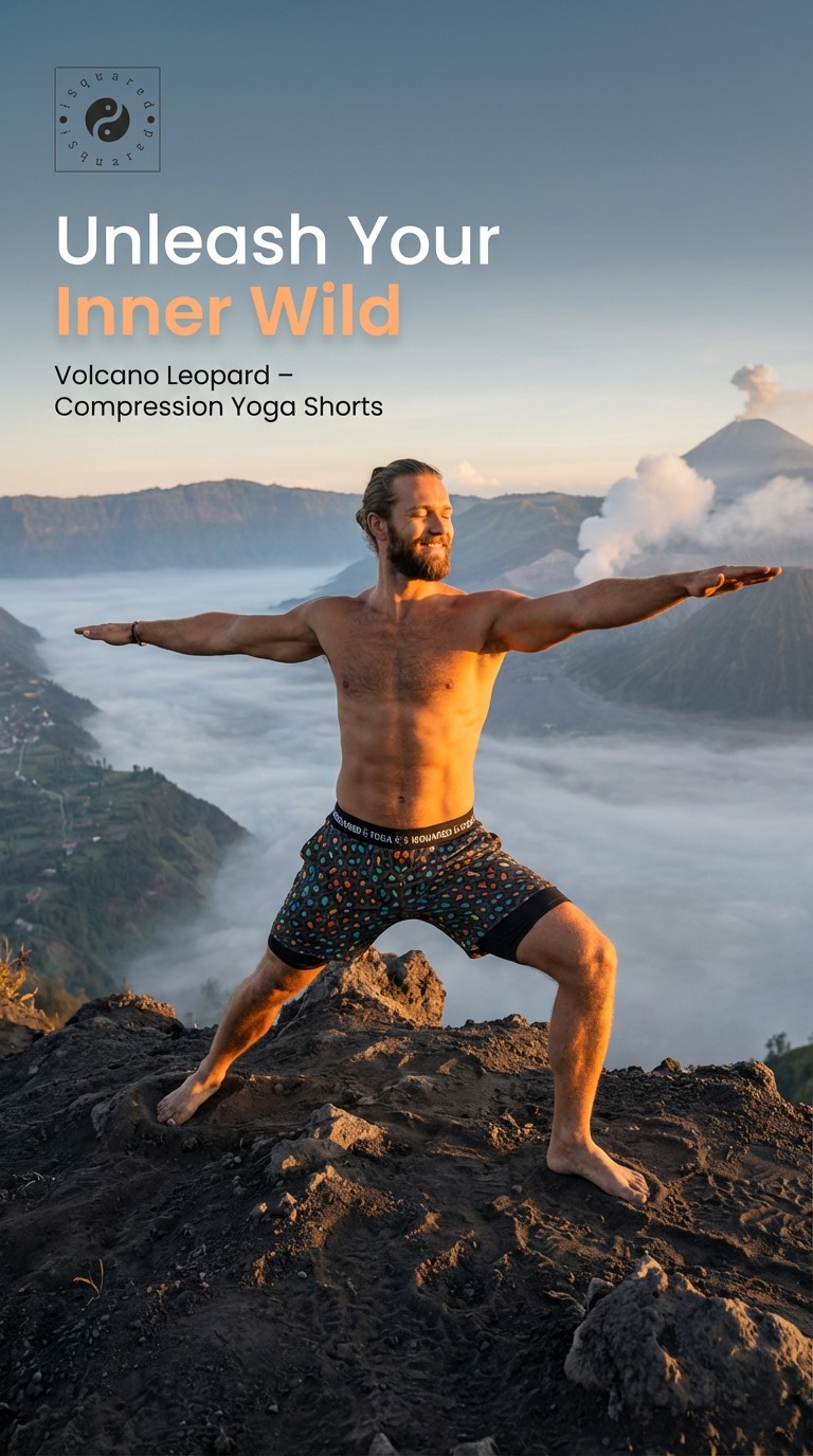 Wild Leopards - Compression Yoga Shorts