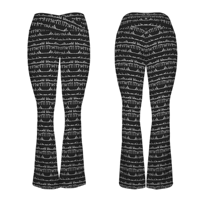 Bikram Ember - Cross Waisted Flair Leggings