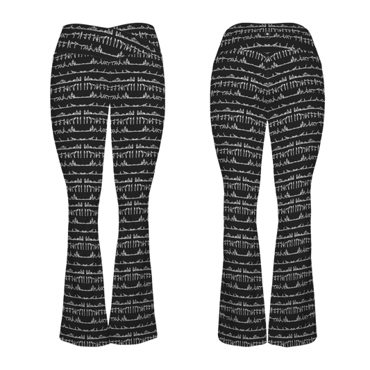 Bikram Ember - Cross Waisted Flair Leggings