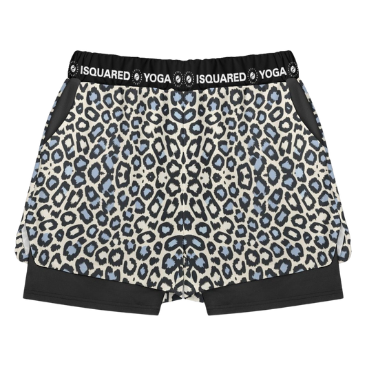 Wild Leopards - Compression Yoga Shorts