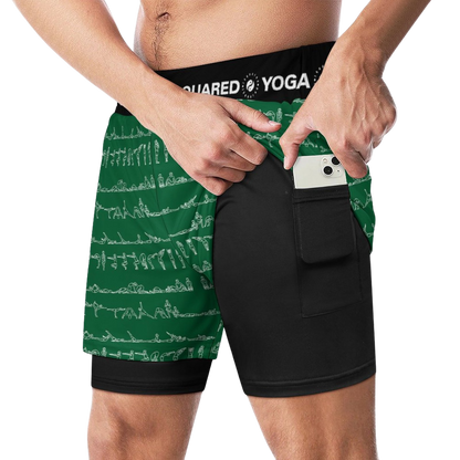 Bikram Ember - Compression Yoga Shorts