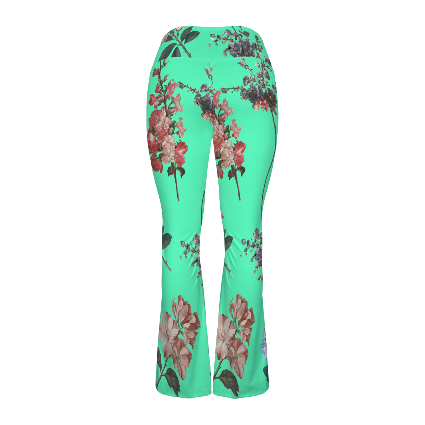 Botanicals - Cross Waisted Flair Leggings