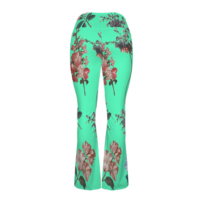 Botanicals - Cross Waisted Flair Leggings