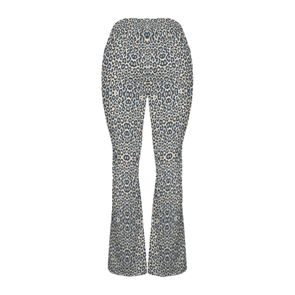 Wild Leopards - Cross Waisted Flair Leggings