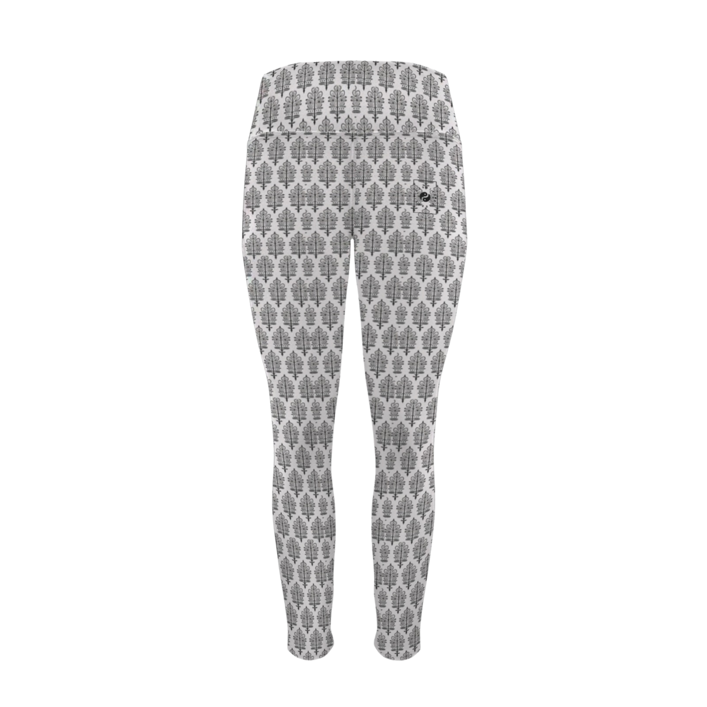Jaipur Love iSquared Pocket Leggings with high-rise waistband, 4-way stretch fabric, and two side pockets