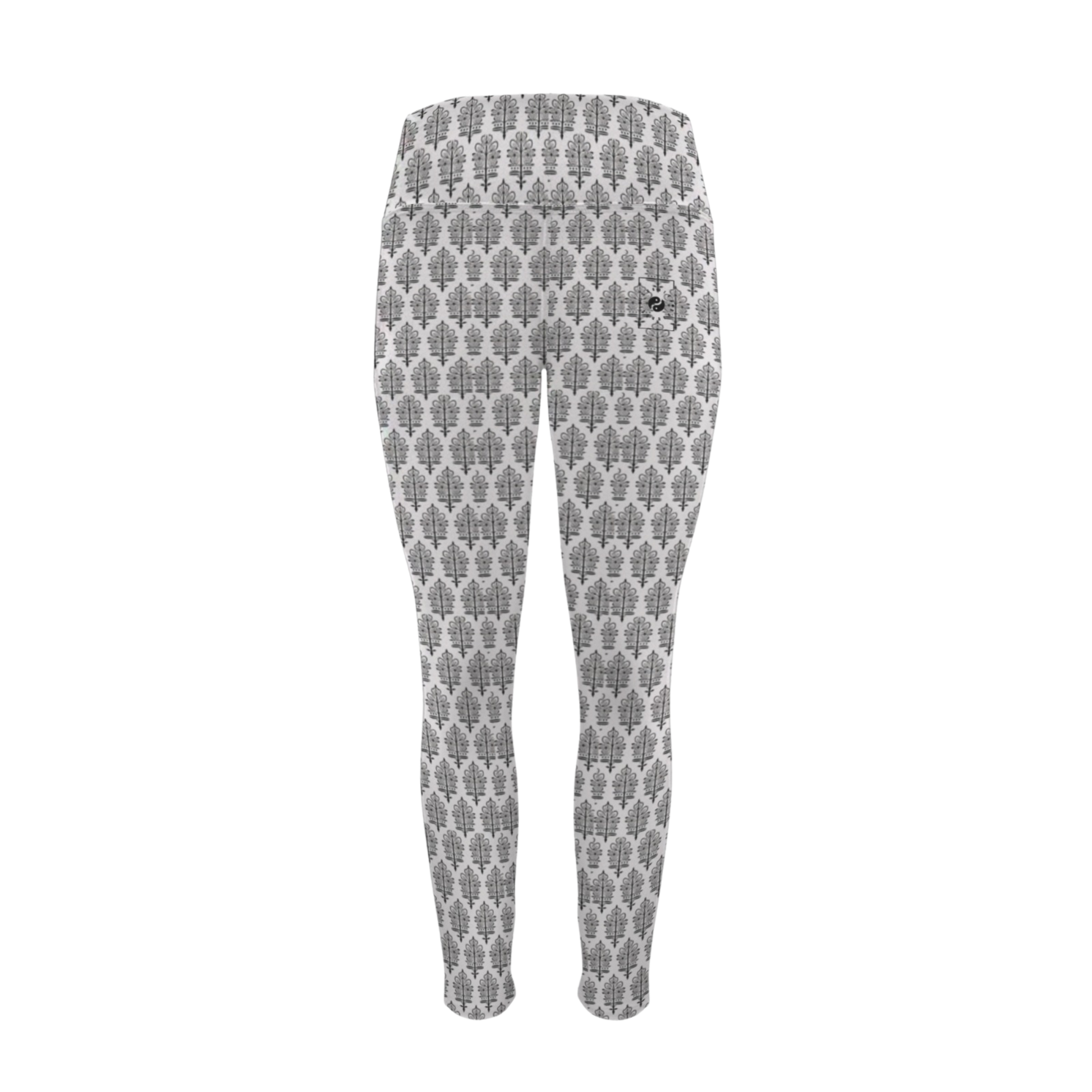 Jaipur Love iSquared Pocket Leggings with high-rise waistband, 4-way stretch fabric, and two side pockets
