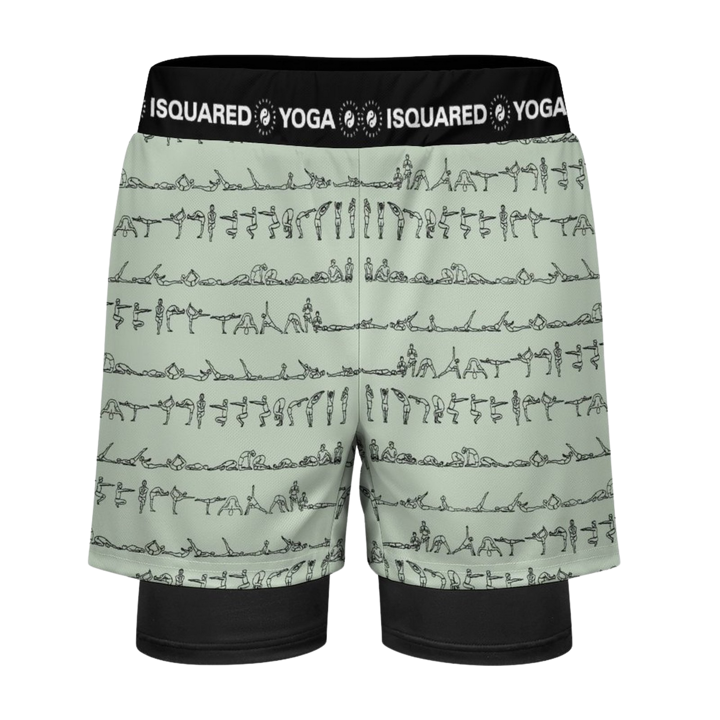 Bikram Pastel - Compression Yoga Shorts