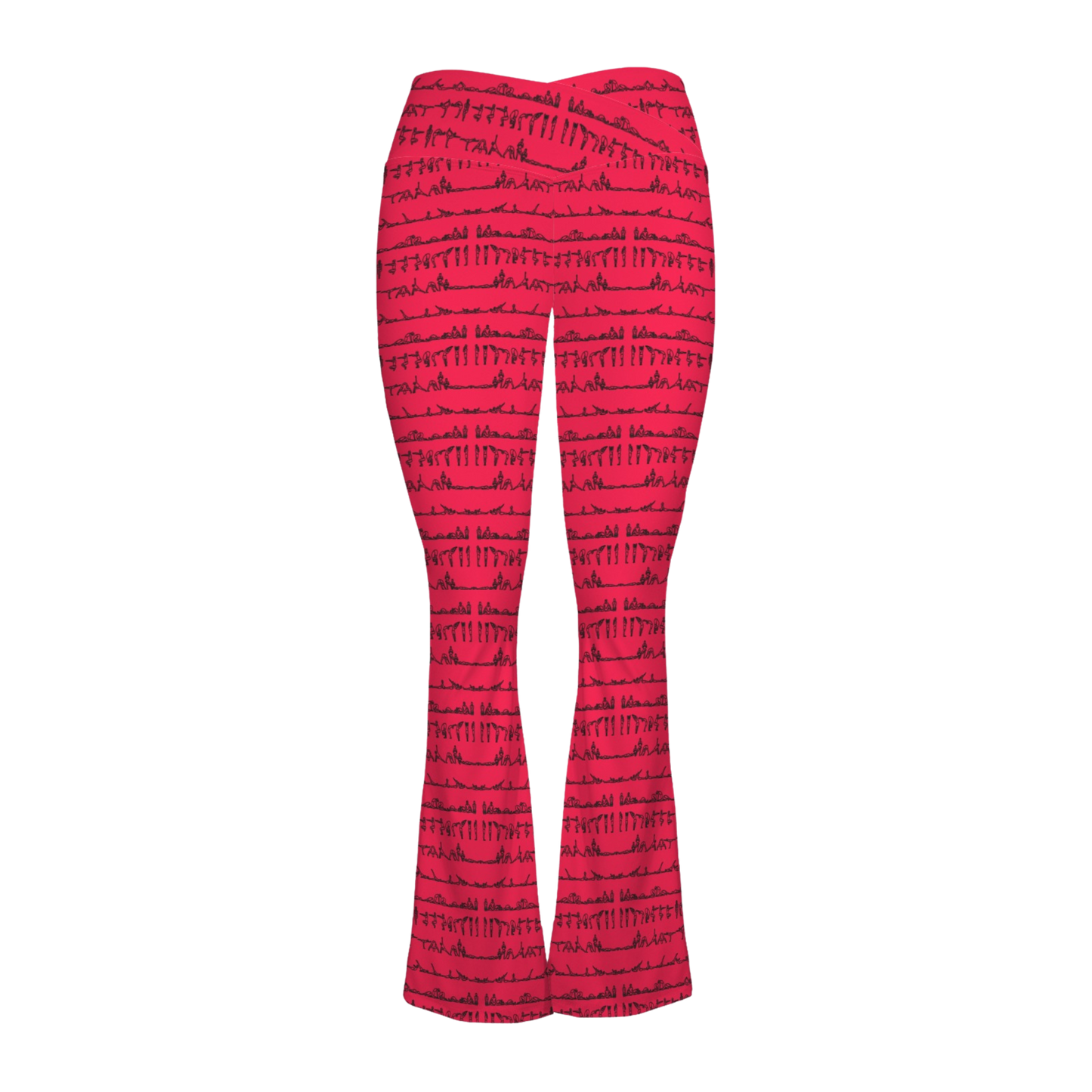 Bikram Series - Cross Waisted Flair Leggings REFINED