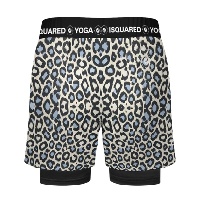 Wild Leopards - Compression Yoga Shorts