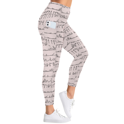 Bikram Pastel - iSquared Pocket Leggings