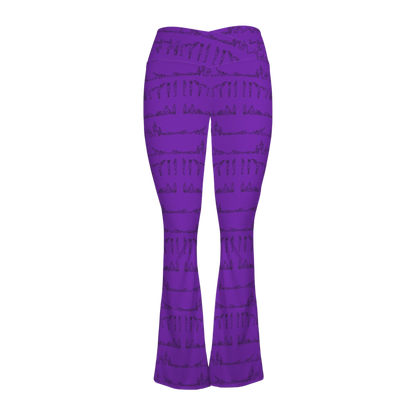 Bikram Series - Cross Waisted Flair Leggings