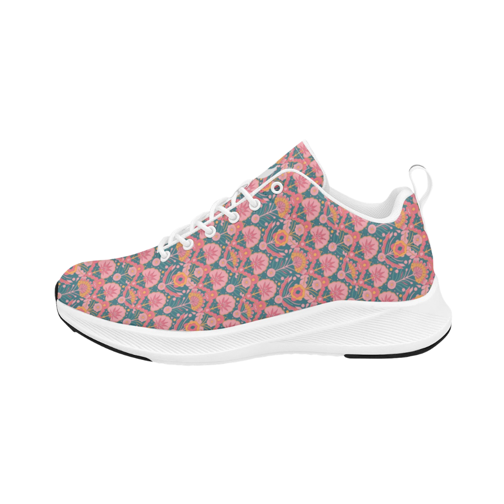 Jaipur Love iSquared men's runners in vegan faux suede with reflective accents, printed upper, mesh lining, and rubber outsole