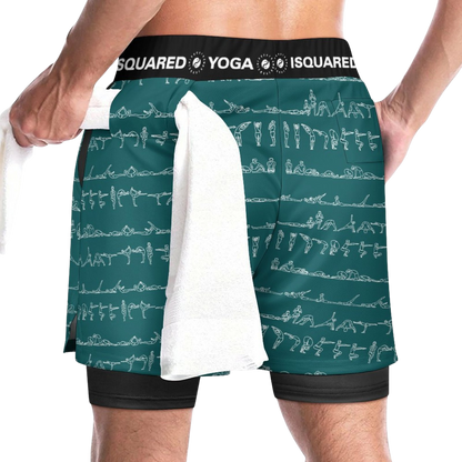 Bikram Ember - Compression Yoga Shorts