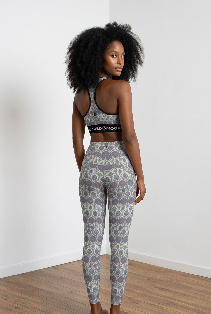 Jaipur Love iSquared Pocket Leggings with high-rise waistband, 4-way stretch fabric, and two side pockets