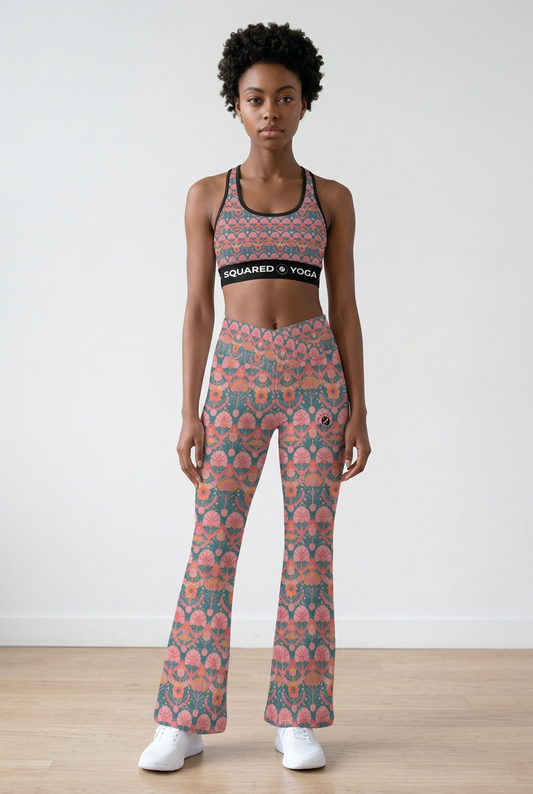 Jaipur Love - Cross Waisted Flair Leggings
