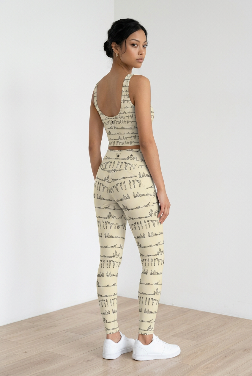 Bikram Pastel - iSquared Pocket Leggings