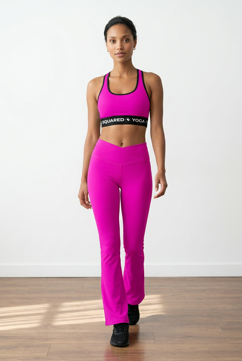 Pure Palette - Cross Waisted Flair Leggings