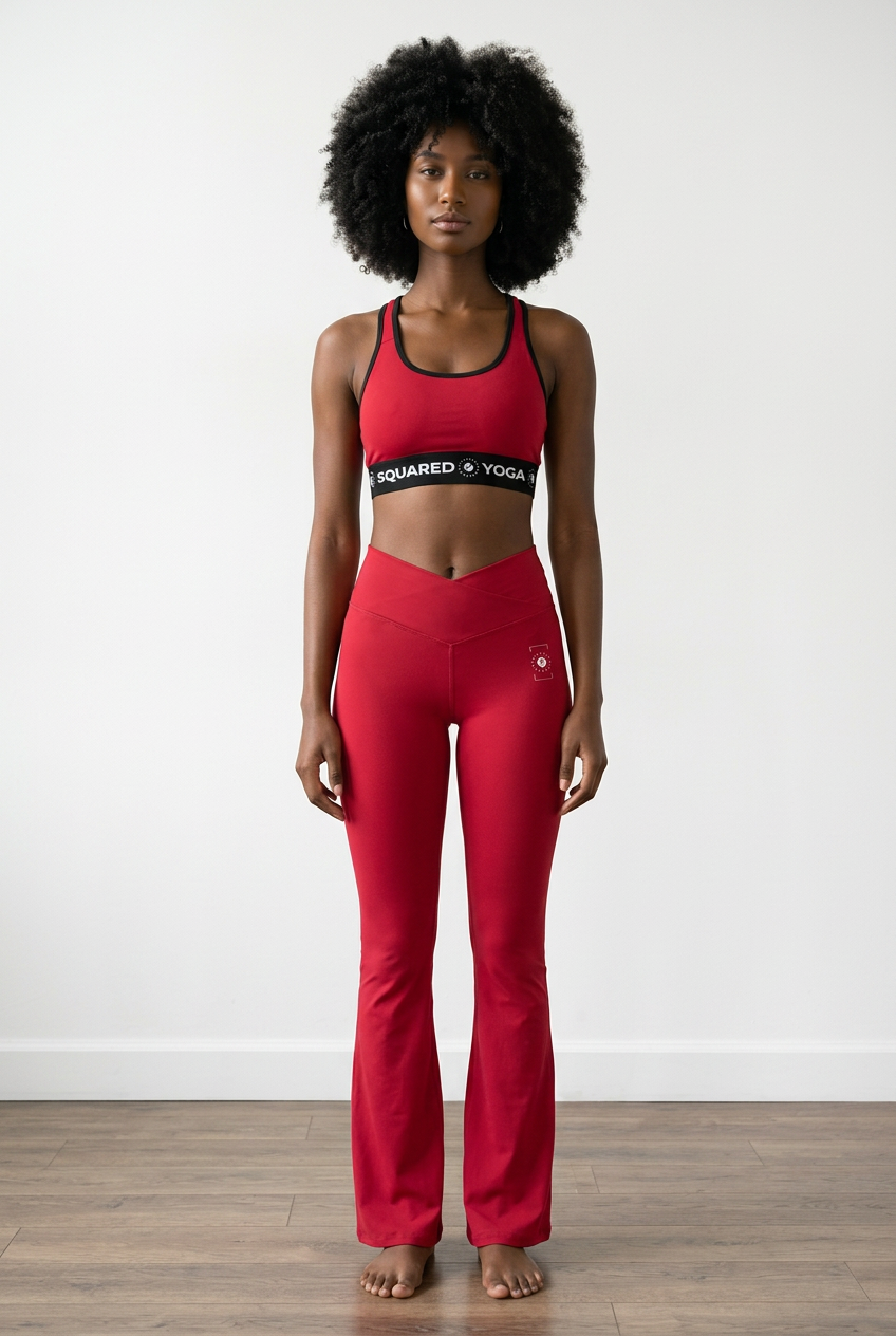 Pure Palette - Cross Waisted Flair Leggings