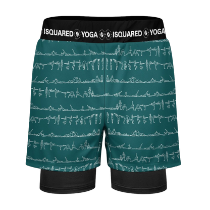 Bikram Ember - Compression Yoga Shorts