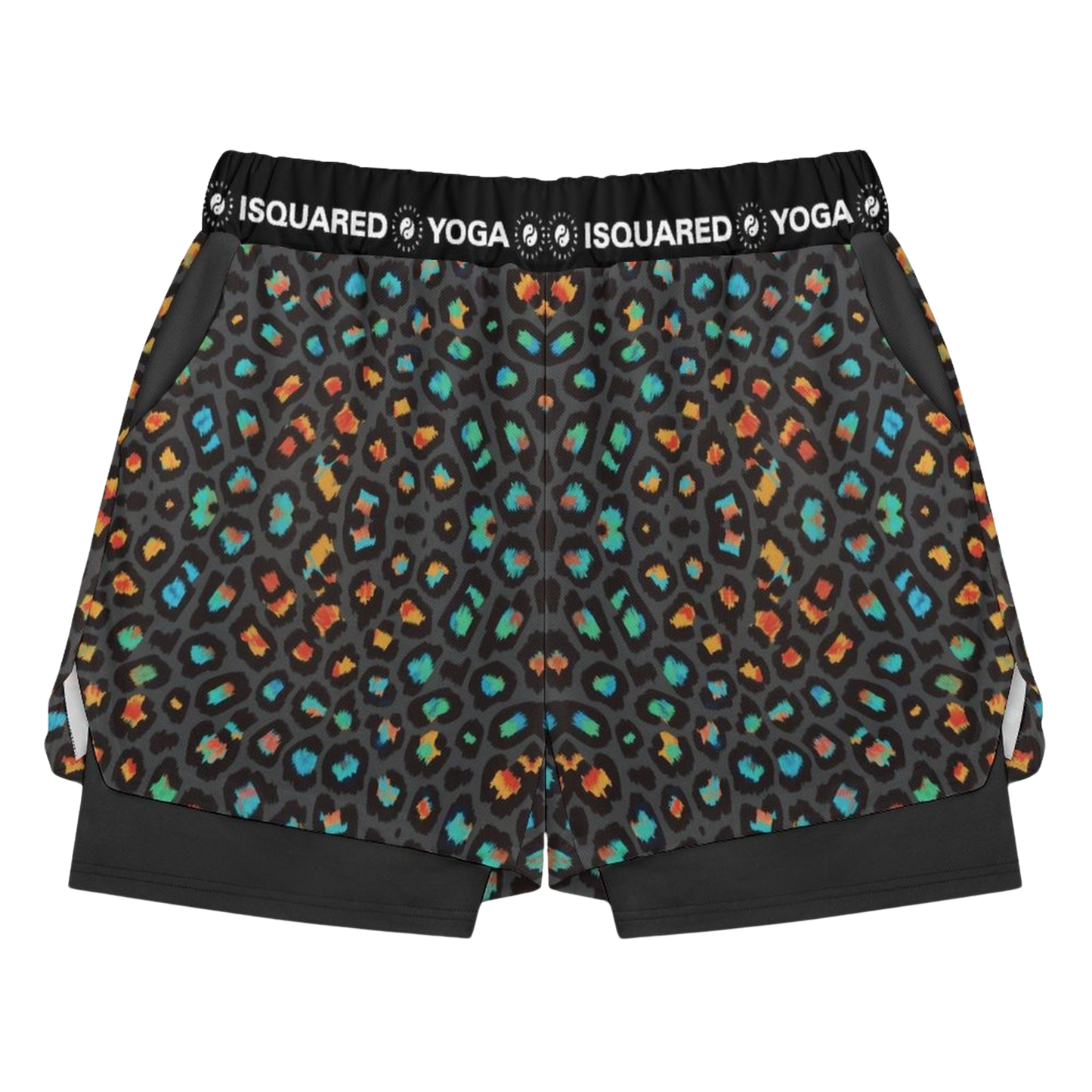 Wild Leopards - Compression Yoga Shorts