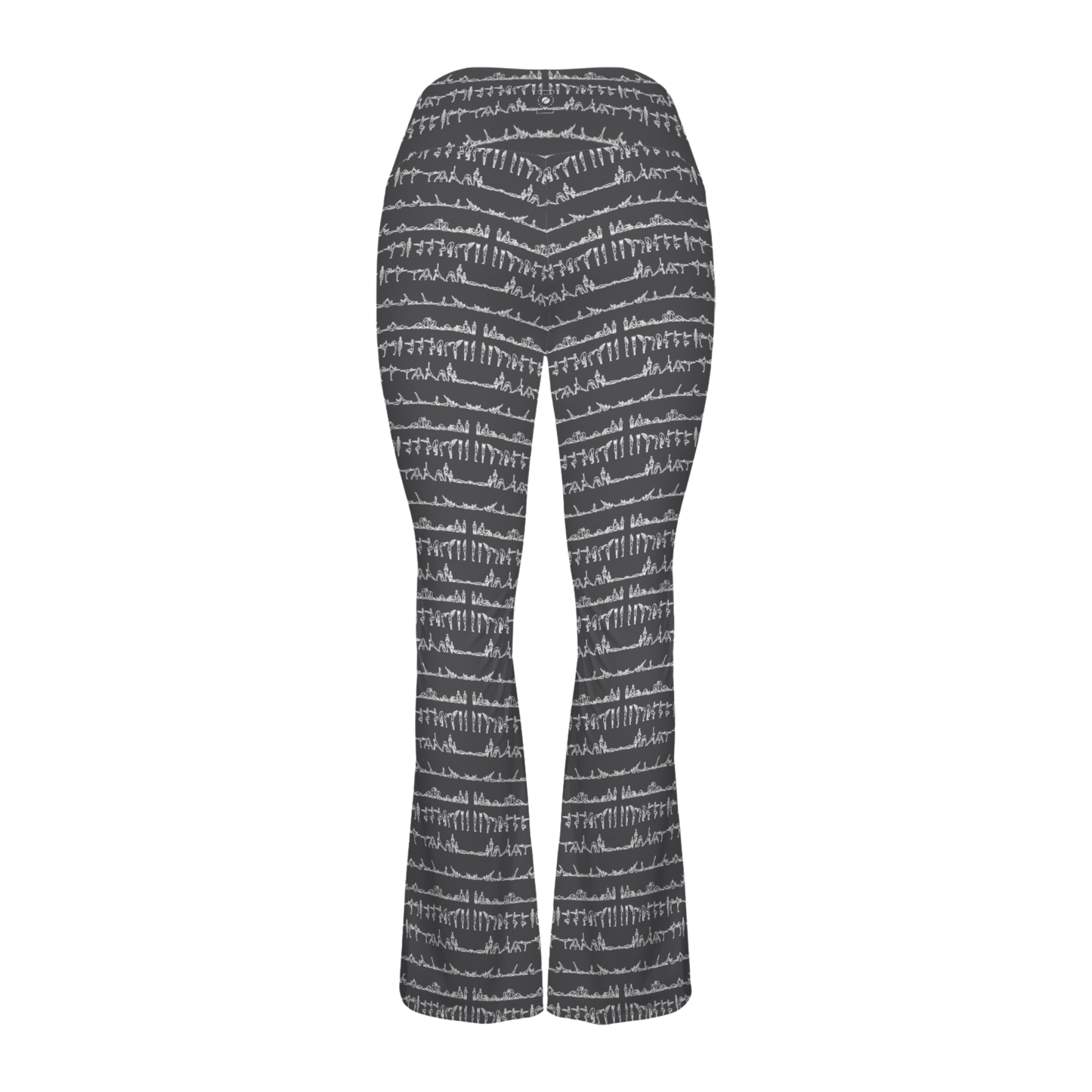 Bikram Ember - Cross Waisted Flair Leggings