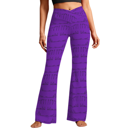 Bikram Series - Cross Waisted Flair Leggings