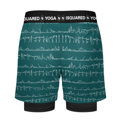 Bikram Ember - Compression Yoga Shorts