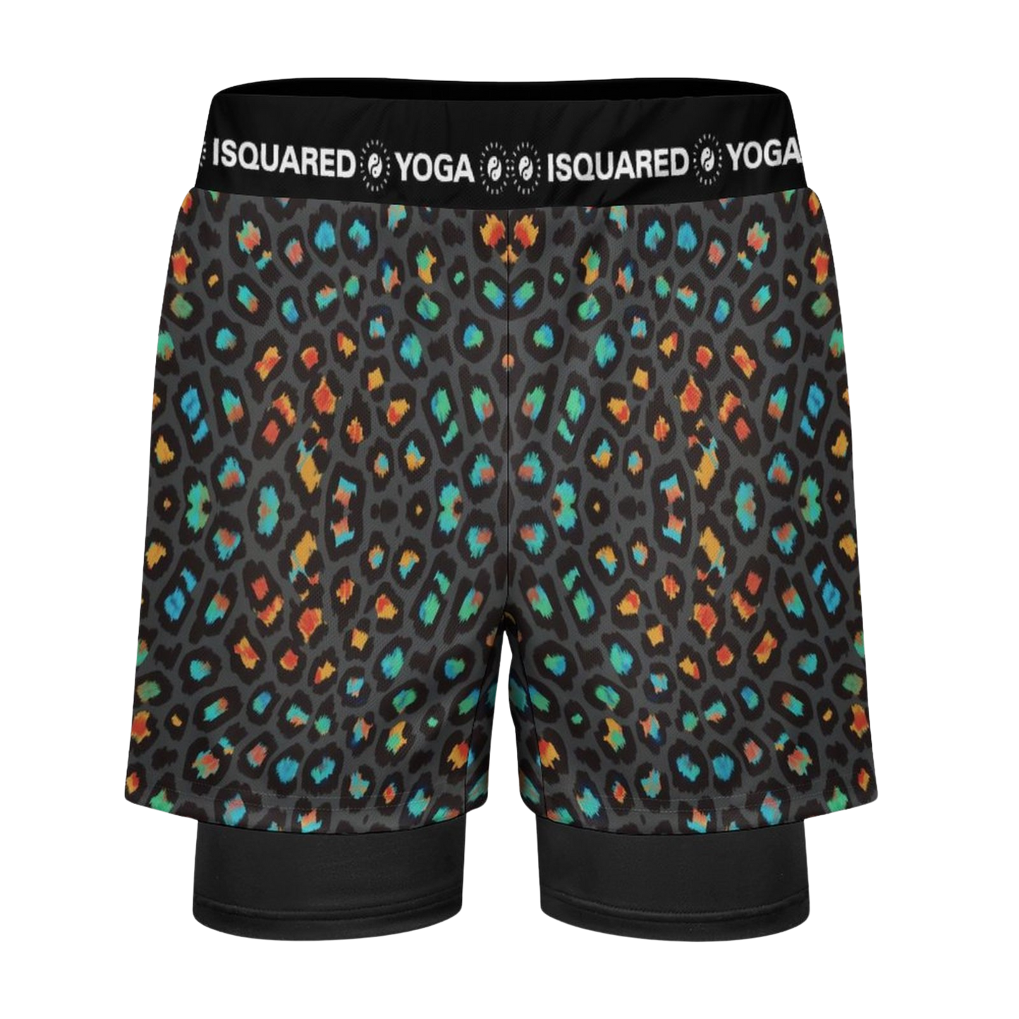 Wild Leopards - Compression Yoga Shorts