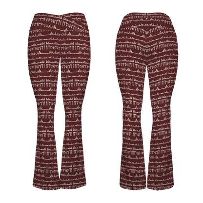 Bikram Ember - Cross Waisted Flair Leggings