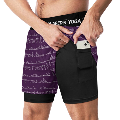 Bikram Ember - Compression Yoga Shorts