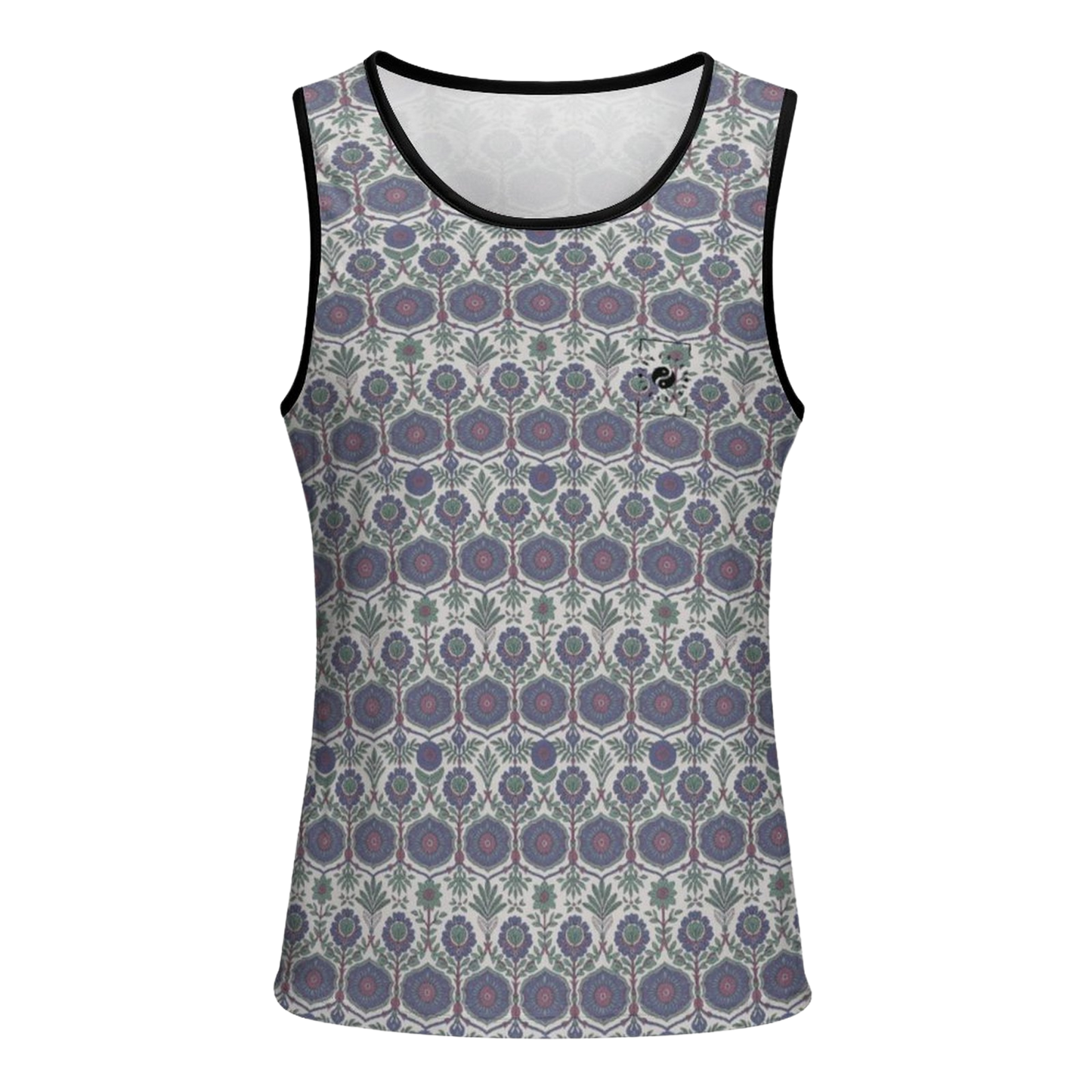 Jaipur Love iSquared Tank Top, sleeveless stretch top in printed Rajasthan-inspired patterns for workouts and layering
