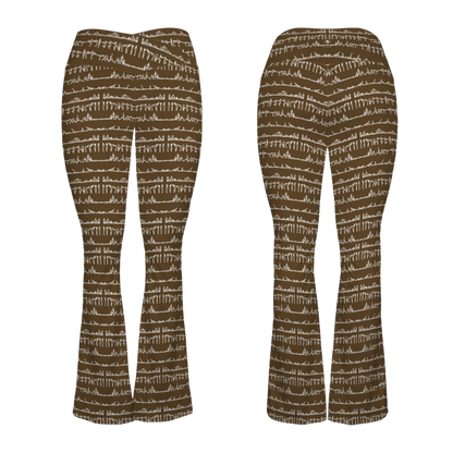 Bikram Ember - Cross Waisted Flair Leggings