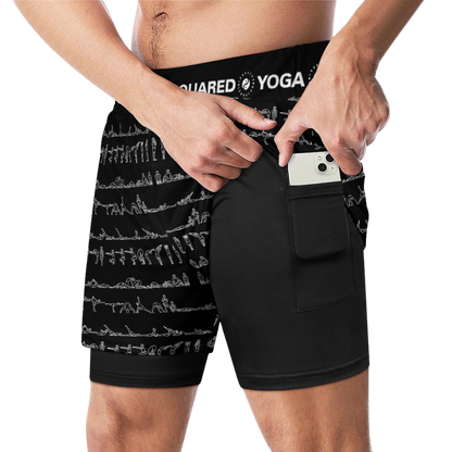 Bikram Ember - Compression Yoga Shorts