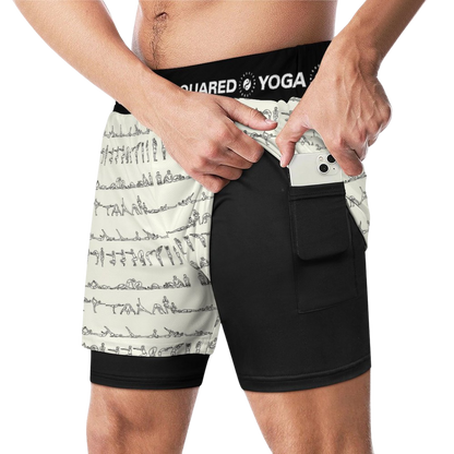 Bikram Series - Compression Yoga Shorts
