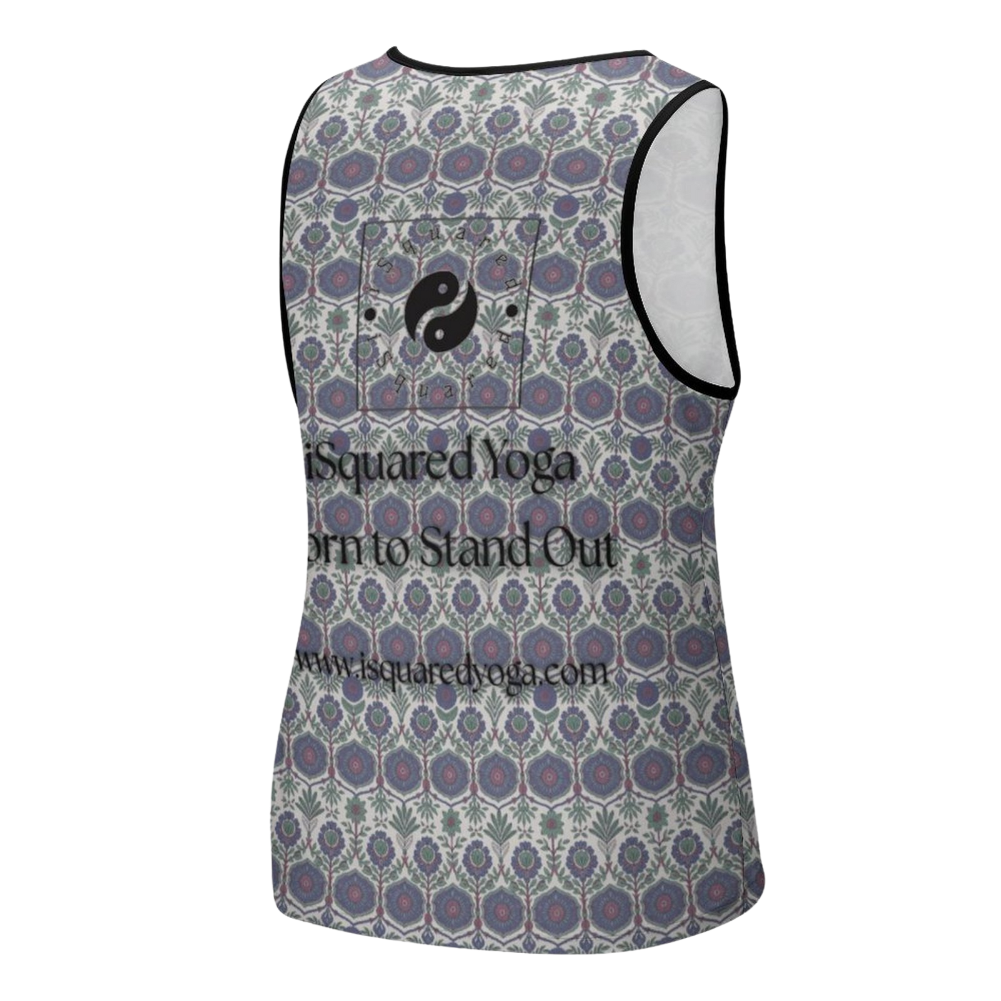 Jaipur Love iSquared Tank Top, sleeveless stretch top in printed Rajasthan-inspired patterns for workouts and layering