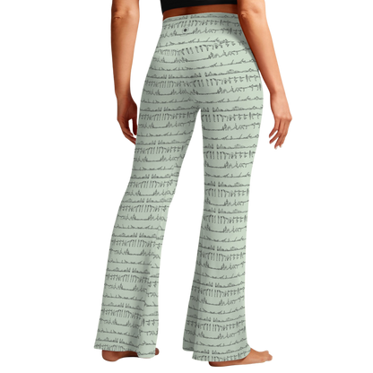 Bikram Pastel - Cross Waisted Flair Leggings
