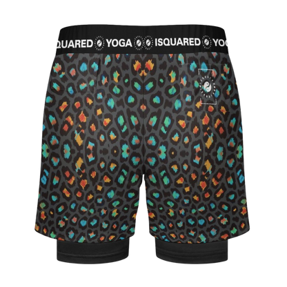 Wild Leopards - Compression Yoga Shorts