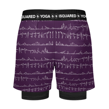 Bikram Ember - Compression Yoga Shorts